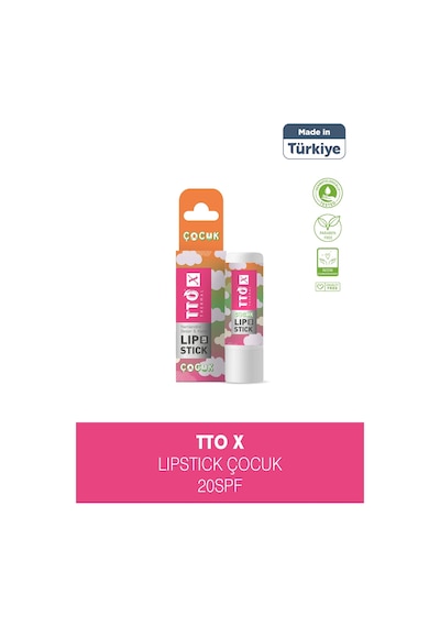 Tto X Çocuklara Özel 20 Spf Korumalı Lipstick