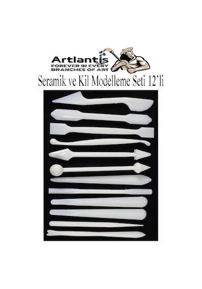 Seramik Kil Çömlek Modelleme Seti 12 Parça 1 Paket Polimer Kil Şekillendirici Modelaj Oyma Temizleme Marzipan Çiçek