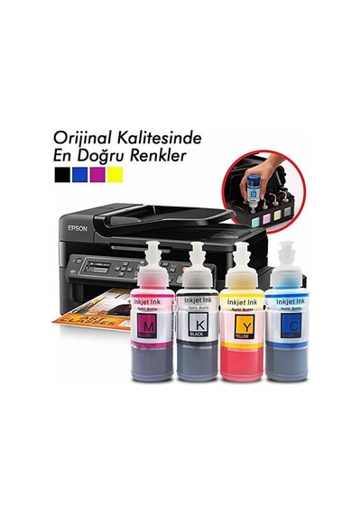 EPSON Uyumlu 4 RENK TAKIM (4x70 ml) PREMIUM MÜREKKEP
