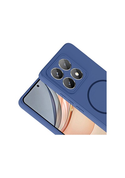 Xiaomi 14t Pro Kılıf Magsafe Destekli Kamera Korumalı Yumuşak Silikon Pazarplus Turuncu