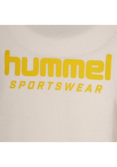 Hummel Adellan Erkek Çocuk Ekru Yuvarlak Yaka Tişört Ekru