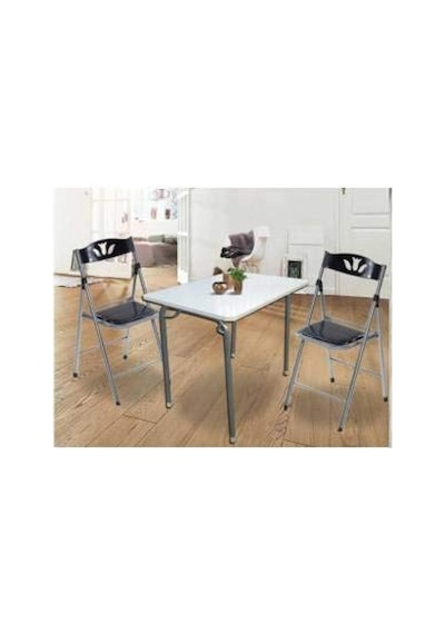 Katlanır Ayaklı Mutfak Yemek Masası Balkon Teras Piknik Masa 60x90 Cm. Üretimi Patentli Abanoz - Beyaz Katlanır Ayaklı Mutfak Yemek Masası Balkon Teras Piknik Masa 60x90 Cm. Üretimi Patentli Abanoz - Beyaz