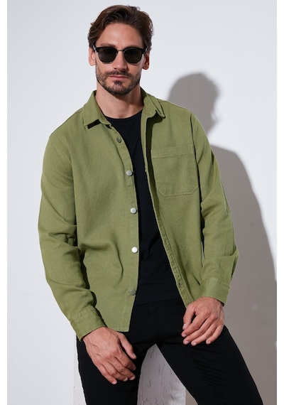 Buratti Pamuklu Tek Cepli Regular Fit Erkek Gömlek Cf25W129140 Haki Buratti Pamuklu Tek Cepli Regular Fit Erkek Gömlek Cf25W129140 Haki
