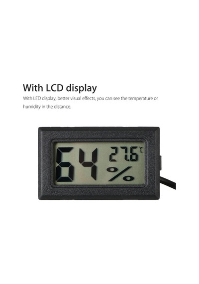 Dijital Lcd Ekran Sıcaklık Nem Ölçer Termometre Higrometre Prop
