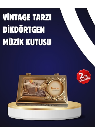 Piyano - 169 - Tasarım Müzik Kutusu Balerin Figürü Ve - Spt-gld - Takı Bölmeli Düzenli