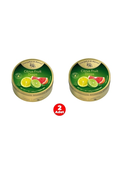 Cavendish & Harvey Citrus Fruit Drops Narenciye Meyveleri Aromalı Şeker 2 Adet