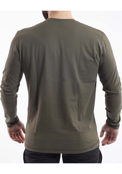 Outdoor T-shirt Basic Pamuklu Erkek Basetı04 Haki