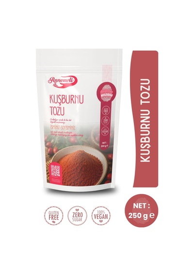 250 Gr Kuşburnu Çekirdeği Tozu Yerli Doğal Kuşburnunun Tamamı Öğültülmüştür.