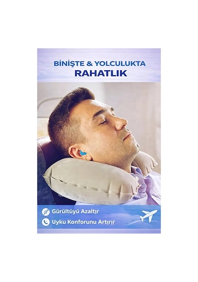 Esnek Yumuşak Silikon Kulak Tıkacı 6'lı Özel Kutulu Su Geçirmez Ve Gürültü Önleyici Uyku Havuz Deniz