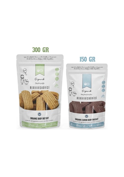 OG natural Keçiboynuzlu ve Zeytinyağlı Bebek Bisküvi Seti +6 Ay