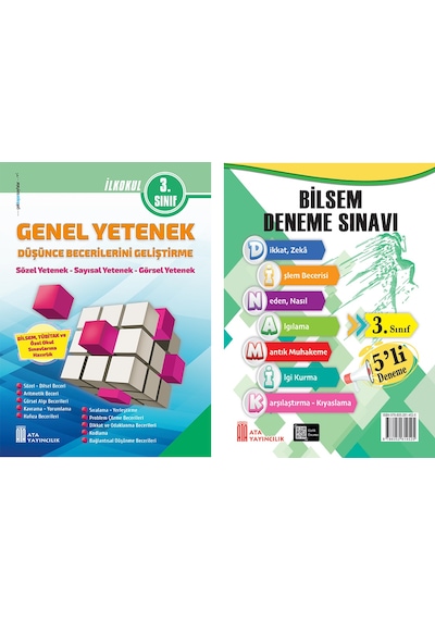 Ata 3. Sınıf Bilsem Sınavlarına Hazırlık +5 Li Deneme Sınavı
