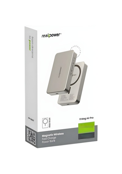Realpower R Mag Air 20w Pd 5000 Mah Magsafe Powerbank - Natural Natural