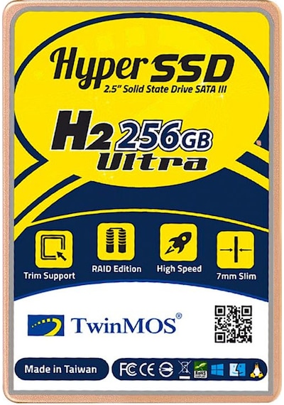 Twinmos H2 Ultra 2.5" 256 GB 580/550 SATA 3 SSD