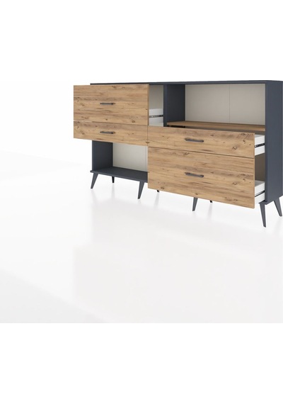 Arges Konsol Tek Raflı 4 Çekmeceli 176x30x99 Antrasit-çam Atlas Çam/atlas Çam - Antrasıt Arges Konsol Tek Raflı 4 Çekmeceli 176x30x99 Antrasit-çam Atlas Çam/atlas Çam - Antrasıt