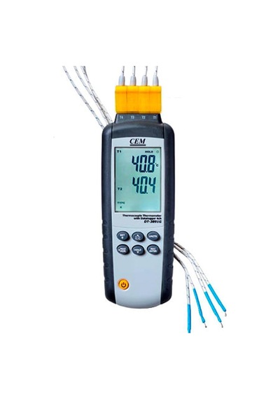Cem Dt-3891g Termokupl Sıcaklık Ölçer Kayıt Cihazı 4 Kanallı Datalogger