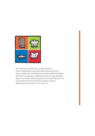 Aşçı Ne Yapar - Eğlenceli Ve Öğretici Aktiviteler