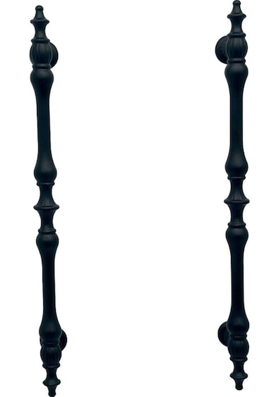 Şehzade Mat Siyah Mobilya Dolap Mutfak Çekmece Kulpu 96 Mm 9.6 Cm 2 Adet