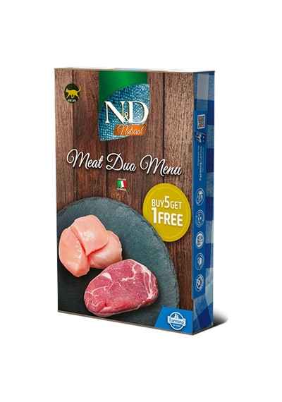 N&D Meat Duo Menu Kuzu ve Tavuk Etli Kedi Konservesi 6 x 70 G