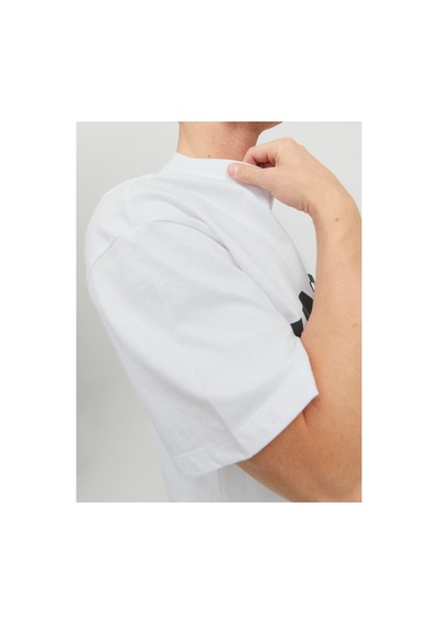 Jack & Jones Jorbrınk Studio Erkek Bisiklet Yaka Turuncu T-shirt 12227718 Beyaz
