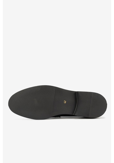 Lofer Erkek Deri Eva Tabanlı Bantlı Klasik Loafer Kahverengi Kahve