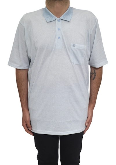 Santa Dmctekstil Erkek Desenli Klasik Kesim Rahat Kalıp Tek Cepli Polo Yaka Battal T-shirt Mavi Santa Dmctekstil Erkek Desenli Klasik Kesim Rahat Kalıp Tek Cepli Polo Yaka Battal T-shirt Mavi