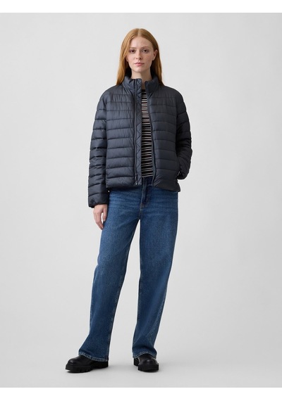Gap V-frch Logo Lw Puffer Jkt Kadın Siyah Mont 910106000