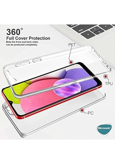Samsung Galaxy A24 Kılıf 6 Tarafı Tam Full Koruma 360 Clear Soft Şeffaf Galaxy A24 İle Uyumlu Kılıf - Şeffaf Genel