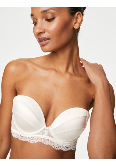 Marks & Spencer Aster Dantel Detaylı Multiway Straplez Sütyen T81006437H Krem