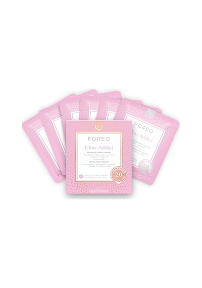 Glow Addict Advanced Collection 2.0 Ufo Aktif Yüz Maskesi - Nemlendirici - Güzellik Ve Kişisel Bakım - C Ve E Vitamini - Tüm Cilt Tipleri Ve Donuk Ciltler - Yaşlanma Karşıtı - 1 Pakette 6 Adet