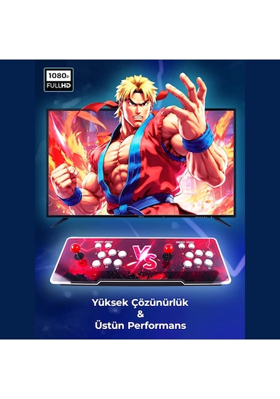Schitec 4khd 3d Gamebox Arcade 48 Emülatörlü Oyun Konsolu Pandora Atari Makinası 50000 Oyunlu Tv Baglanan Habl1