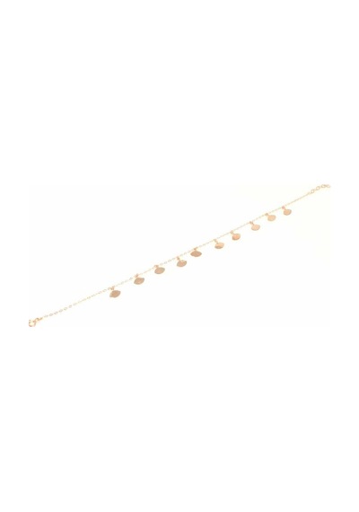 Nusret 925 Ayar Rose Gümüş Göz Model Halhal Rose Gold