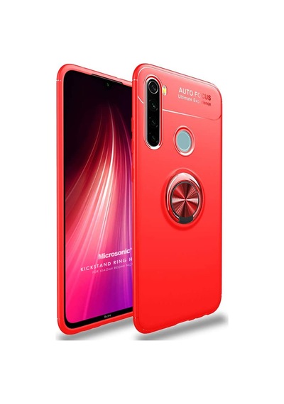 Microsonic Xiaomi Redmi Note 8T Kılıf Kickstand Ring Holder