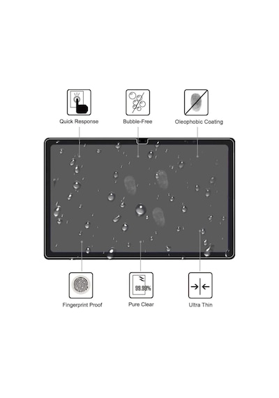 Samsung Galaxy Uyumlu Tab S6 Lite P610 Tablet Ekran Koruyucu Kırılmaz Nano Tam Kaplayan