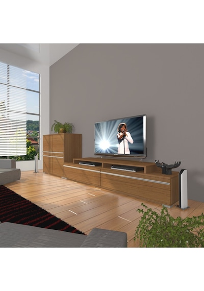 Decoraktiv Ekoflex On Mdf Tv Ünitesi Tv Sehpası Ceviz