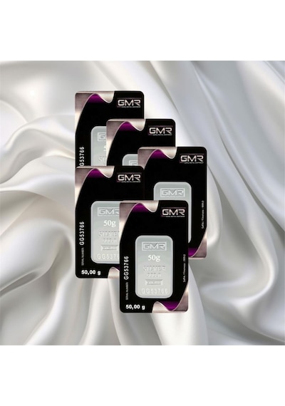 Leva Gold 50 Gr Gmr Gümüş Külçe 5 Adet