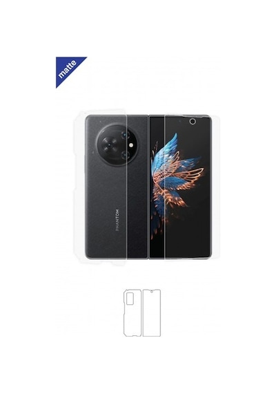 Tecno Phantom V Fold Mat Arka Ve Yan Koruyucu Poliüretan Film