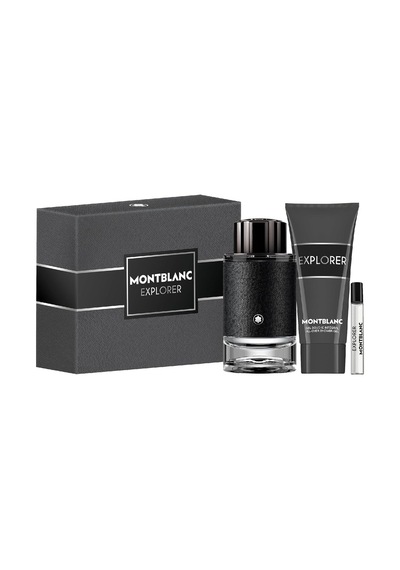 Montblanc Explorer Edp 100 Ml Erkek Parfüm Seti + Duş Jeli 100 Ml + Edp 7,5 Ml, 3386460154932 Amber