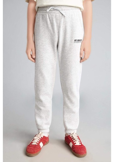 Defacto Baskılı Lastikli Paça Kalın Kumaş Jogger Eşofman Altı Erkek Çocuk H9685a826wngr400 Gri-gr400