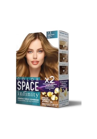Infınıty Set Saç Boyası 7.3 Fındık Kabuğu