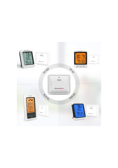 ThermoPro TX2C İlave Dış Sensör (TP60C, TP62C, TP63C, TP65C) İçin Uyumludur ThermoPro TX2C İlave Dış Sensör (TP60C, TP62C, TP63C, TP65C) İçin Uyumludur