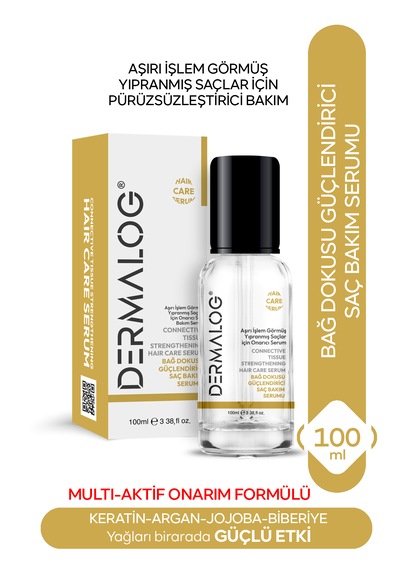 Dermalog Yanmış Yıpranmış Saçlar Için Pürüzsüzleştirici & Onarıcı Bağ Dokusu Güçlendirici Saç Bakım Seti 4'lü