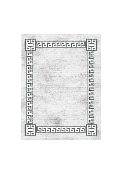 Rovigo Home Dijital Baskı Yıkanabilir Kaymaz Taban Salon Halısı Ve Yolluk Rvg0940-fnl175 Gri