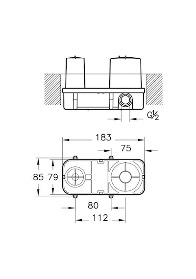 Artema Flow Soft Ankastre Lavabo Batarya Seti A43175 - A42230 Krom - Gri