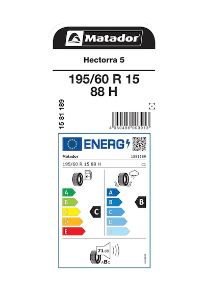 Matador 195/60R15 88h Hectorra5 Yaz Lastiği 2025