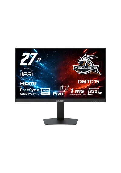 Dexim Dmt015 27" 320hz 1ms 2k Qhd Hdmı Dp Hdr Low Blue Light Freesync Fast Ips Pivot Gaming Monitör