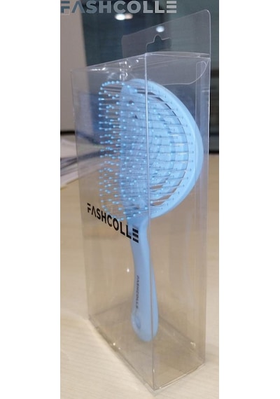 Fashcolle Mavi Üç Boyutlu Oval Saç Fırçası