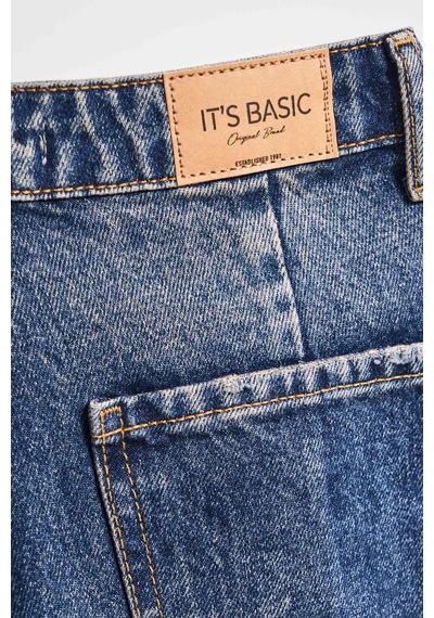 Itsbasic Kadın T.kot Rengi 2w5-8 Relax Fit %100 Koton İç Boy 69cm Denim Jean Itsbasic Kadın T.kot Rengi 2w5-8 Relax Fit %100 Koton İç Boy 69cm Denim Jean