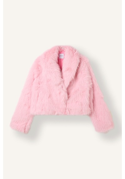 Defacto Regular Fit Şal Yaka Kısa Suni Kürk Ceket J0987ax26wnpn79 Pembe-pn79