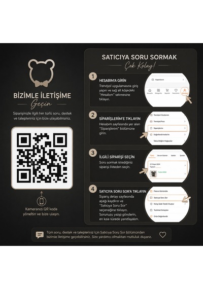 Dekoratif Papyonlu Mouse Tasarımlı Çocuk Odası Duvar Aynası Siyah