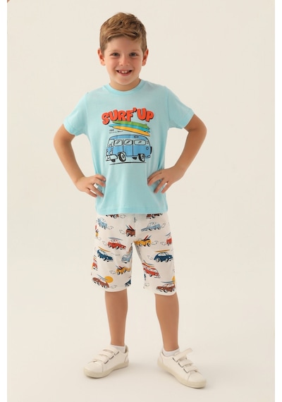 Rolypoly California Beach Açık Mavi Erkek Çocuk Bermuda Takım 5274-42969 Açık Mavi